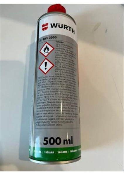 Würth 500ML Multi Çok Amaçlı Sprey Yağlama ve Sızma Özellikli