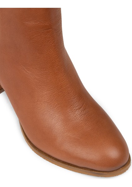 Kadın Hakiki Deri Taba Renk Fermuarlı Bot - A5810ZTBAC01 fırsatları