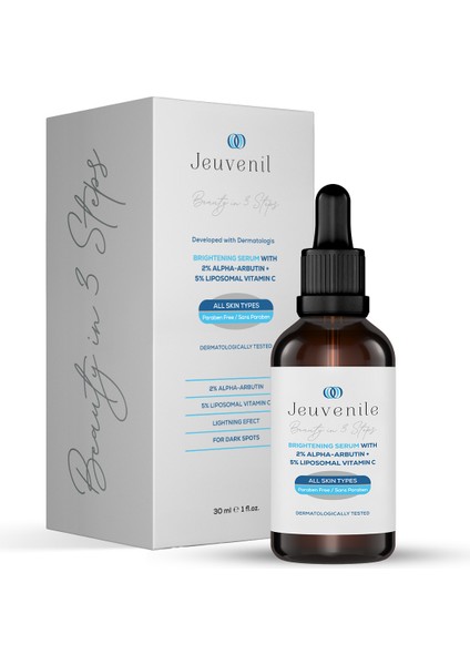 Leke Karşıtı Cilt Tonu Eşitleyici Alpha Arbutin %2 + Liposomal Vitamin C %5 Serum 30 ml - Alpha Arbutin %2 Vitamin C 5% Face Serum 30 ml fiyatları