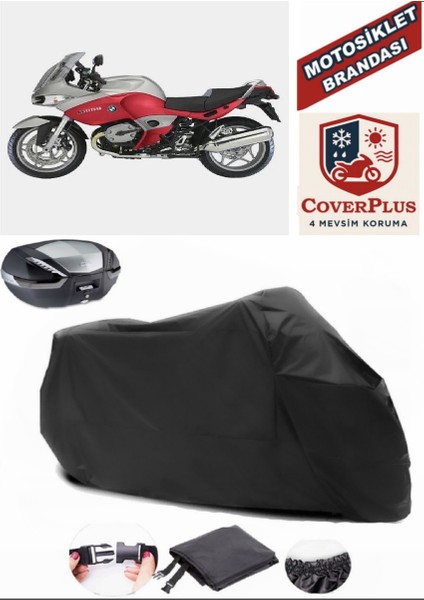 Bmw R 1200 St Siyah Arka Çanta Uyumlu Motorsiket Brandası Motor Örtüsü Çadır Su Geçirmez Motosiklet Kılıfı Motor Brandası