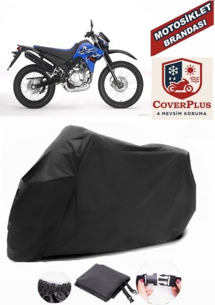 Yamaha Xt 125 x Motor Brandası Siyah Motorsiket Brandası Motor Örtüsü Çadır Su Geçirmez Motosiklet Kılıfı Motor Brandası
