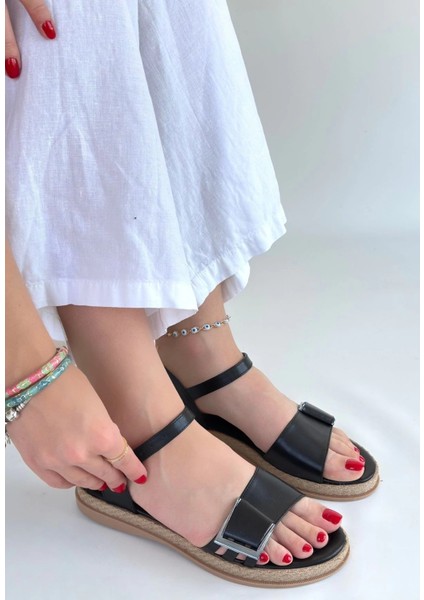 Andana Siyah Cilt Sandalet fiyatları