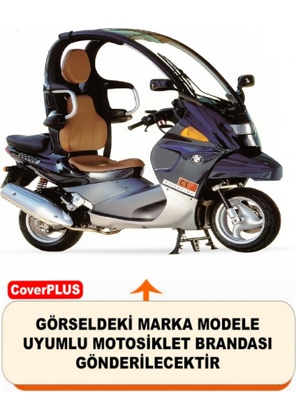 Bmw C1 Arka Çanta Uyumlu (Gri) Motorsiket Brandası Motor Örtüsü Çadır Su Geçirmez Motosiklet Kılıfı Motor Brandası fiyatları