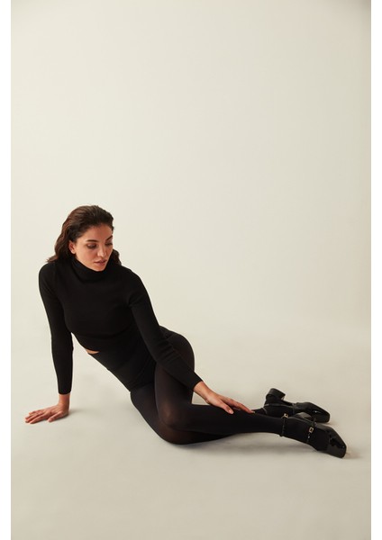 6'lı Eko Paket Siyah Mikro 80 Külotlu Çorap-Pentilicious modelleri