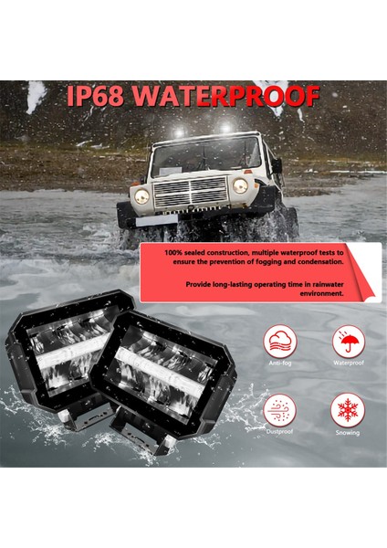 Adet 100W Çalışma Lambası, Sınırsız LED Pod Lambaları, LED Sürüş Sis Lambaları, Off-Road Atv Utv Kamyonları Için LED Çalışma Lambaları (Yurt Dışından) indirimleri