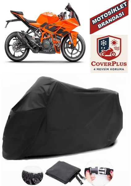 Ktm 390 Rc Motor Brandası Siyah Motorsiket Brandası Motor Örtüsü Çadır Su Geçirmez Motosiklet Kılıfı Motor Brandası