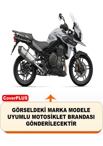Triumph Tiger Motor Brandası Gri Arka Çanta Uyumlu Motorsiket Brandası Motor Örtüsü Çadır Su Geçirmez Motosiklet Kılıfı Motor Brandası fiyatları
