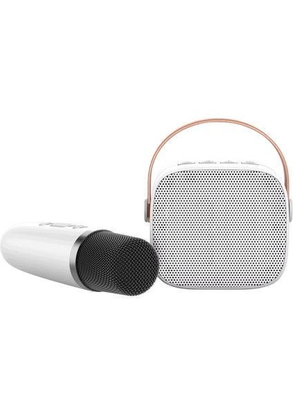 BK-320 Mikrofonlu Bluetooth Hoparlör - Beyaz