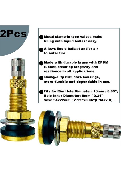 TR618A Lastik Supap Sapları, Tubeless Lastikler Için Tubeless Hava Sıvı Traktör Supap Sapları, Endüstriyel Tarım Tekerlekleri (Yurt Dışından) fırsatları