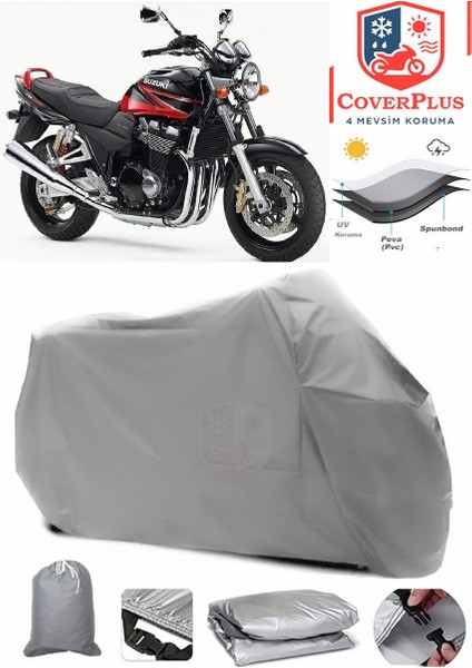 Suzuki Gsx 1400 Gri Motorsiket Brandası Motor Örtüsü Çadır Su Geçirmez Motosiklet Kılıfı Motor Brandası