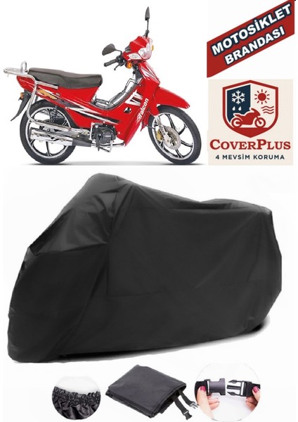 Falcon Magic 100 Siyah Motorsiket Brandası Motor Örtüsü Çadır Su Geçirmez Motosiklet Kılıfı Motor Brandası