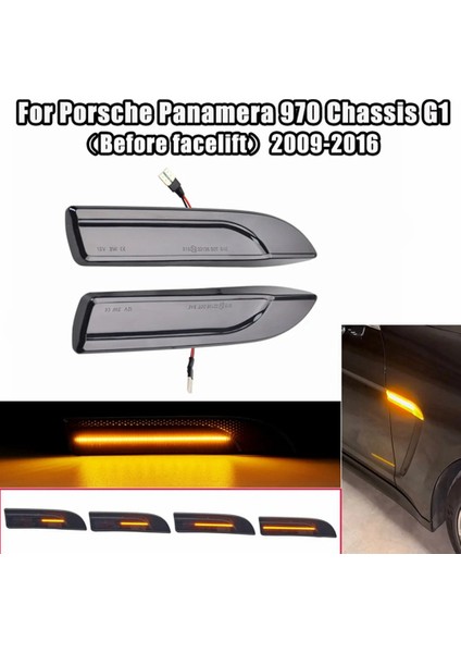 Porsche Panamera 970 Şasi G1 Dinamik Dönüş Sinyal Lambası 97063103302 97063103402 Için LED Yan Işaret Lambası Akış Çamurluk Lambası (Yurt Dışından) indirimleri