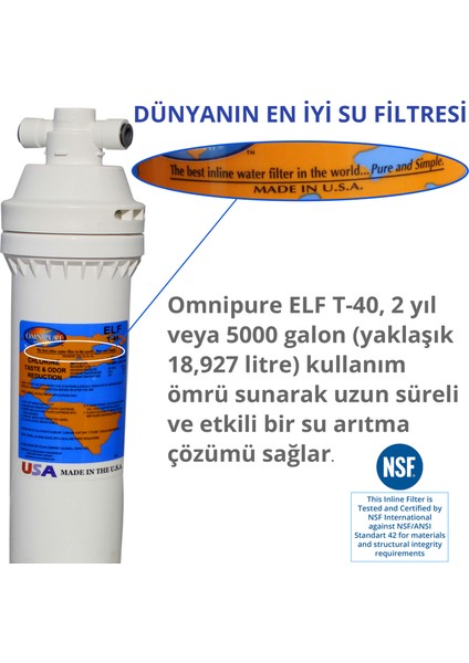 Elf T-40 Banyo Karbon Duş Filtresi - Banyo Musluğuna Kolay Montaj – Yoğun Karbon Filtre Teknolojisi modelleri