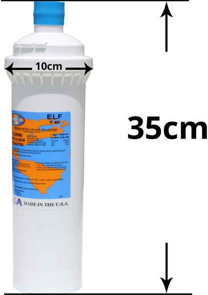 Elf T-40 Banyo Karbon Duş Filtresi - Banyo Musluğuna Kolay Montaj – Yoğun Karbon Filtre Teknolojisi fırsatları