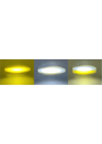 Motosiklet 12V LED Çalışma Işığı Çift Renkli Koşu Işığı Spot Işığı Sis Lambası Araba Kamyon Traktör Sürüş Far Lambası (Yurt Dışından) modelleri