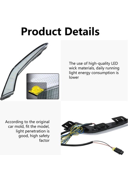 Toyota Corolla 2019-2021 L Le Xle Ön Sis Lambası Aksesuarları Için Dinamik Dönüş Sinyalli LED Gündüz Farı (Yurt Dışından) indirimleri