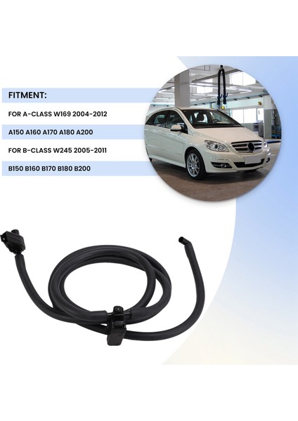 A1698600492 Ön Cam Ön Cam Yıkama Nozulu Jet Hortumu Mercedes-Benz A W169 2004-12 B W245 2005-11 Isıtmasız (Yurt Dışından) modelleri