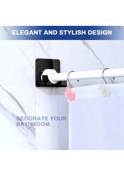 Banyo Duş Perdesi Askısı Tutucu Kare Duş Perdesi Askısı Tutucu, B (Yurt Dışından) fiyatları