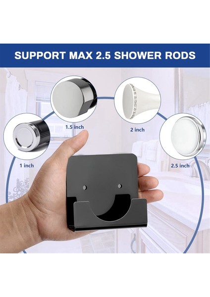 Banyo Duş Perdesi Askısı Tutucu Kare Duş Perdesi Askısı Tutucu, B (Yurt Dışından) fırsatları