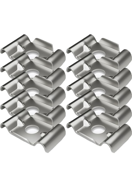 10 Adet Yüksek Kaliteli Çift Çubuklu Mat Çit Bağlantı Aksesuarları, A (Yurt Dışından)