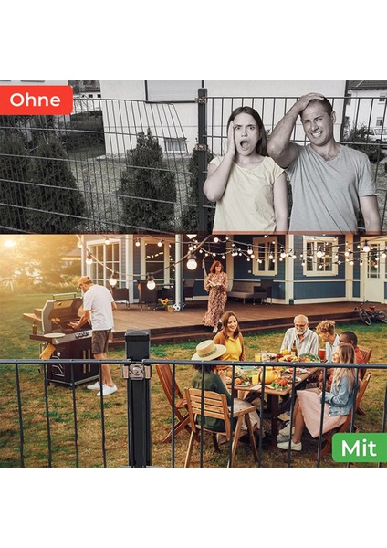 10 Adet Yüksek Kaliteli Çift Çubuklu Mat Çit Bağlantı Aksesuarları, A (Yurt Dışından) modelleri