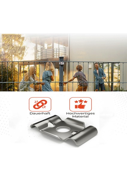 10 Adet Yüksek Kaliteli Çift Çubuklu Mat Çit Bağlantı Aksesuarları, A (Yurt Dışından) indirimleri