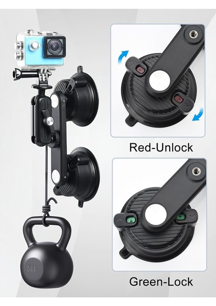 Gopro Için Vakumlu Montaj, Araç Camına Kamera Montajı (Yurt Dışından) fırsatları