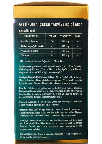 Passiflora 1000 mg 60 Kapsül modelleri