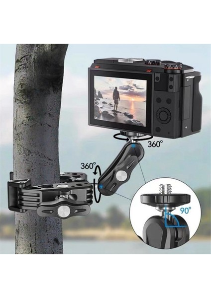 Gopro INSTA360 Için Çift 360° Küre Başlıklı Sihirli Kol ile Süper Kelepçe (Yurt Dışından) modelleri