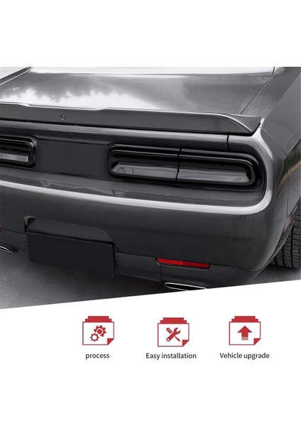 Dodge Challenger 2015-2023 Araç Arka Lambası Kapağı Dış Aksesuarları Için Füme Arka Lamba Kapağı Döşemesi (Yurt Dışından) fiyatları