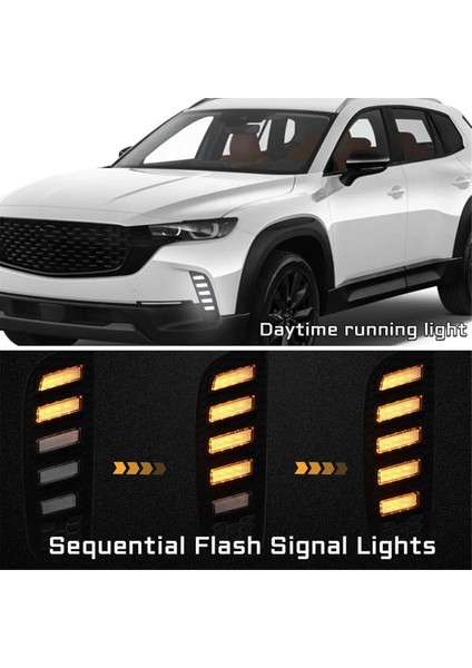 Mazda Cx-50 2023-2025 Için LED Ön Tampon Sis Lambası Gündüz Farı Sinyal Lambası Aksesuarları (Yurt Dışından) fiyatları