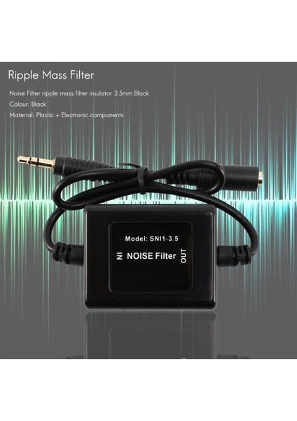 Snı-1/3.5 Gürültü Filtresi Dalgalanma Kütlesi Filtre Yalıtkanı 3,5 mm Siyah (Yurt Dışından) modelleri
