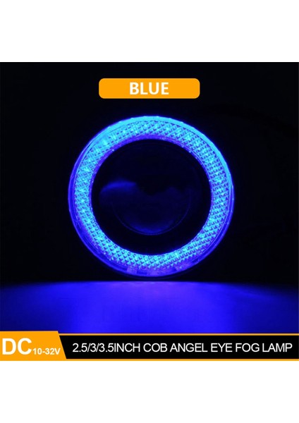1 Çift 3,5 Inç Araba LED Sis Lambası 12V Cob Melek Gözü Halka Lens 30W Yüksek Parlaklık Cob Çip Işığı Beyaz Işık (Yurt Dışından) fırsatları
