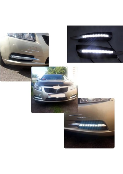 Chevrolet Cruze 2009-2013 Için 2 Adet/takım 3 Renkli LED Gündüz Farı (Yurt Dışından) fiyatları