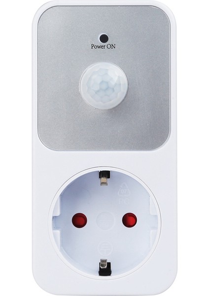 Pır Sensör Soketi Lamba Tutucu 110-240V Pır Kızılötesi Algılama 120° Derece Geniş Açı Otomatik Indüksiyon Ab Fişi (Yurt Dışından)