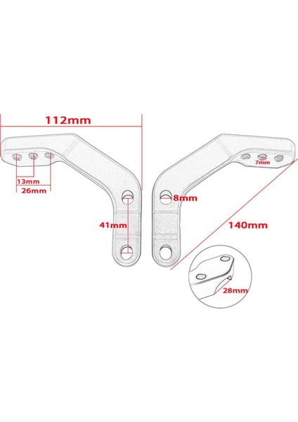 El Koruyucu Destek Braketi Montajı 28MM Gidon Koruyucu Kelepçesi, A (Yurt Dışından) indirimleri