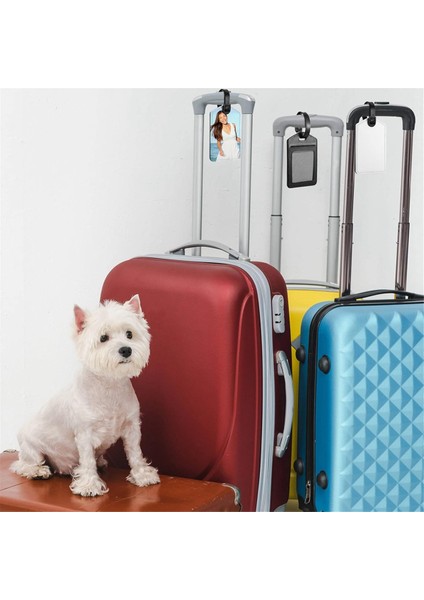 Süblimasyon Bagaj Etiketleri Beyaz Isı Transfer Pu Deri Isim Etiketi Boş Bavul Etiketleri Seyahat Iş Kimlik Kartı Tutucu (Yurt Dışından) modelleri