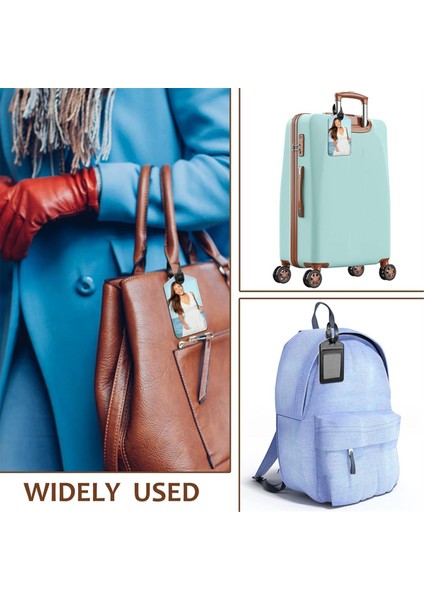 Süblimasyon Bagaj Etiketleri Beyaz Isı Transfer Pu Deri Isim Etiketi Boş Bavul Etiketleri Seyahat Iş Kimlik Kartı Tutucu (Yurt Dışından) fırsatları