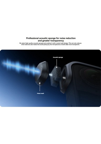 INSTA360 X5 Akustik Köpük Rüzgar Gürültüsü Için Mikrofon Gürültüsü Rüzgar Siperi (Yurt Dışından) indirimleri