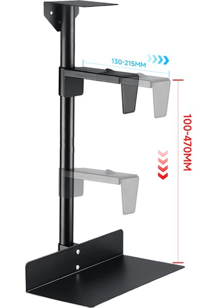 Evrensel Pc Kasası Tutucu Masa Altı Duvar Yan Montajlı Cpu Standı, B (Yurt Dışından) indirimleri