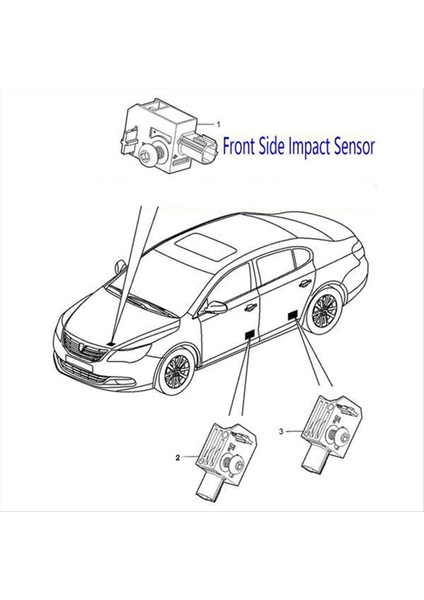 Chevrolet Equinox Cruze Volt Terrain Için Ön Yan Darbe Sensörü (Yurt Dışından) fırsatları