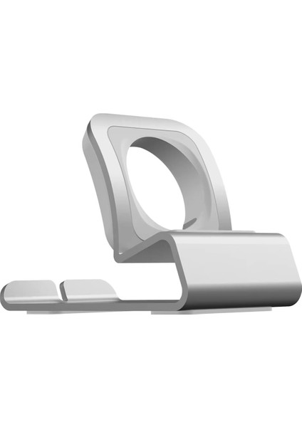 Apple Watch Dock Istasyonu Şarj Tutucu Gümüş Için Şarj Standı (Yurt Dışından)
