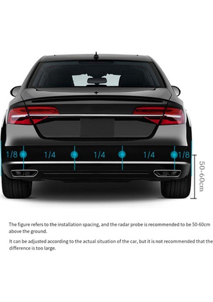 Araba Park Sensörü Kiti Evrensel 4 Sensör Buzzer Geri Vites (Yurt Dışından) fiyatları