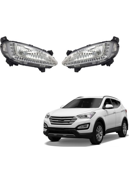 Hyundai Santa Fe IX45 2013-17 Için Sol LED Sis Lambası Tampon Lambası (Yurt Dışından) indirimleri