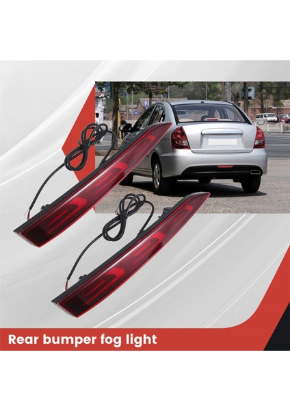 Hyundai Accent 2017-2019 Için LED Arka Tampon Reflektör Fren Lambası Sis Lambası Gösterge Işıkları Arka Lambalar (Yurt Dışından) fırsatları