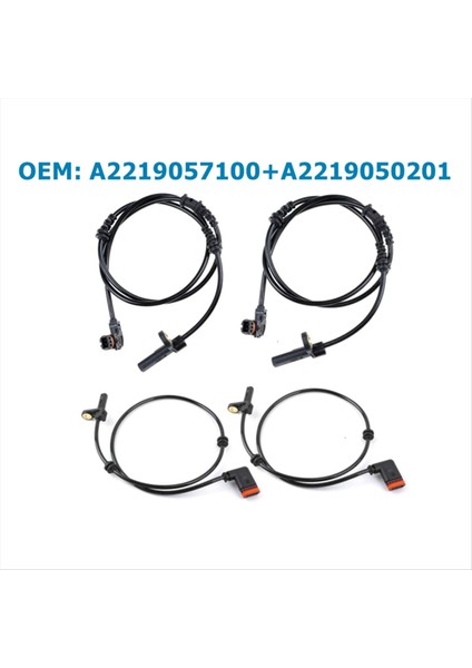 A2219057100 A2219050201 Mercedes-Benz Için 4 Adet Abs Tekerlek Hız Sensörü (Yurt Dışından) indirimleri
