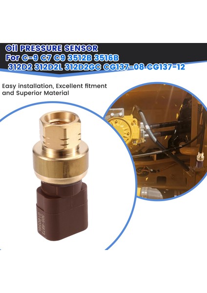 3056873 305-6873 Cat Caterpillar C-9 C7 C9 Için Yağ Basınç Sensörü (Yurt Dışından) indirimleri
