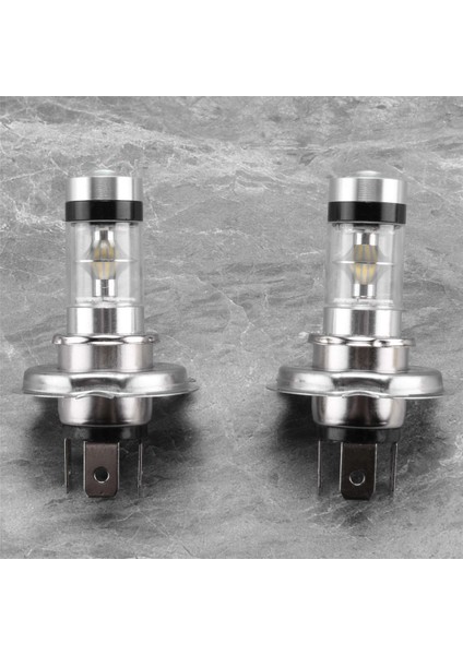 2 Adet Yüksek Güçlü LED H4 Hb2 9003 Ampul 100W 20 LED Araç Sis Lambası Farları 6000K Beyaz (Yurt Dışından)