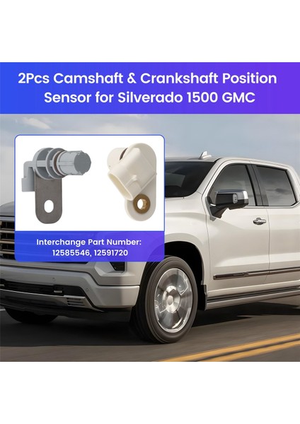 Chevrolet Gmc Için 2 Adet Eksantrik Mili ve Krank Mili Konum Sensörü (Yurt Dışından) fırsatları