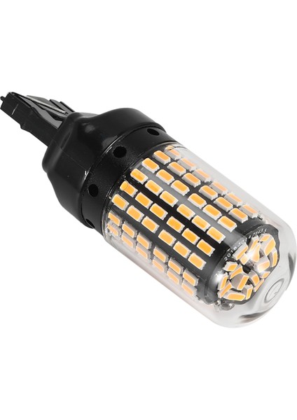 2 Adet Araba LED Ampulleri 3157 P27-7W T25 LED P27W Canbus Lambası Yüksek Güç Hatasız Geri Vites Lambası Fren Lambası Sarı (Yurt Dışından)